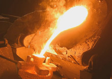 investment casting process step 12 - melting & pouring