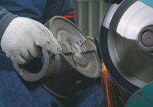 investment casting process step 15 - sprue removal