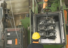 investment casting process step 16 - bead blasting