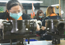 investment casting process step 6 - tree assembling